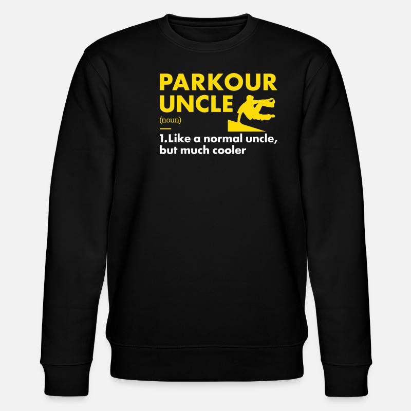 Traceur Uncle Definition Parkour - Stanley/Stella Unisex Bio-Sweatshirt CHANGER  - Schwarz