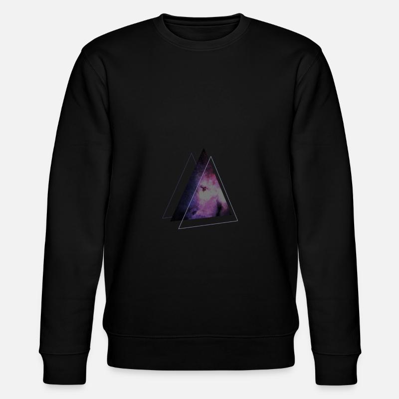 space triangle - Stanley/Stella Unisex Bio-Sweatshirt CHANGER  - Schwarz