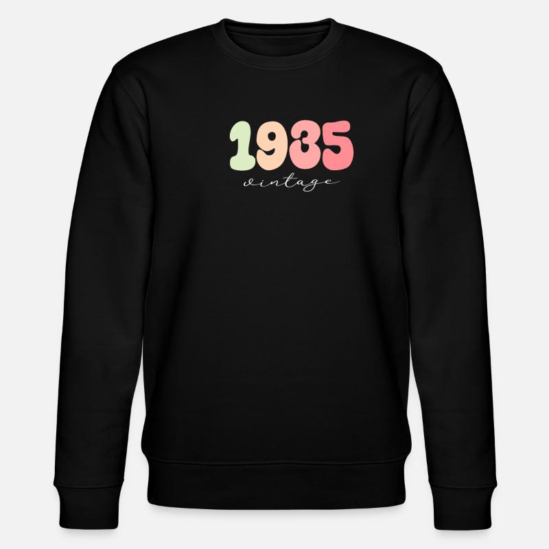 Année de naissance 1935 - Sweat bio CHANGER Stanley/Stella Unisexe - noir
