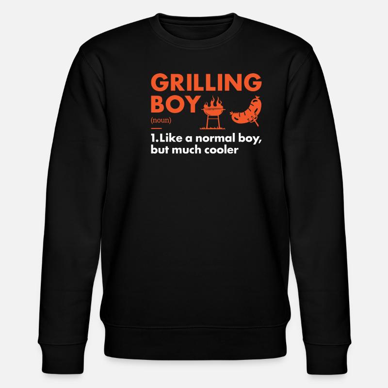 Griller Boy Definition Grilling - Stanley/Stella Unisex Bio-Sweatshirt CHANGER  - Schwarz