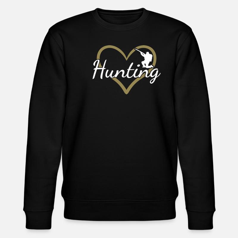 Hunter Heart Hunting - Stanley/Stella Unisex Bio-Sweatshirt CHANGER  - Schwarz