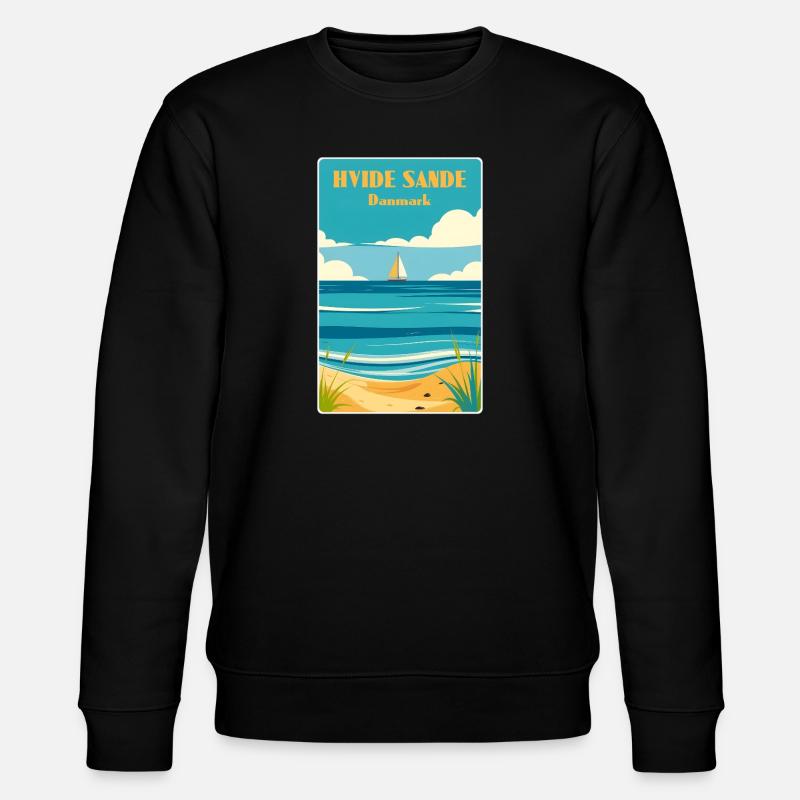 Hvide Sande, Denmark - Stanley/Stella CHANGER Unisex Organic Sweatshirt - black