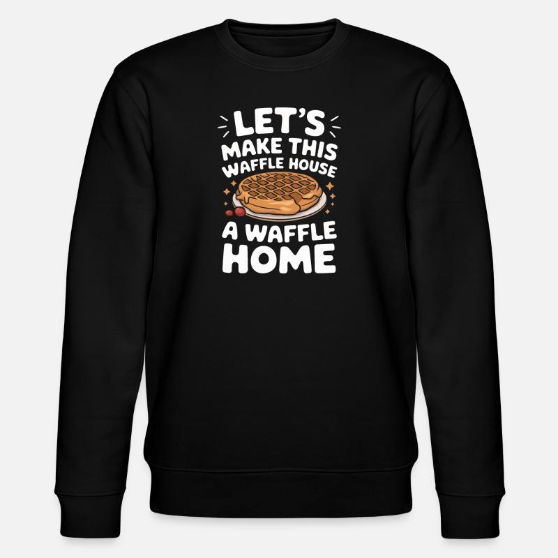 Waffles Breakfast Sweets - Stanley/Stella CHANGER Unisex Organic Sweatshirt - black