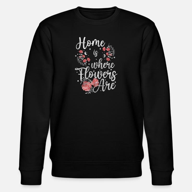 Blumen Bunt Hochzeit - Stanley/Stella CHANGER Unisex Organic Sweatshirt - black