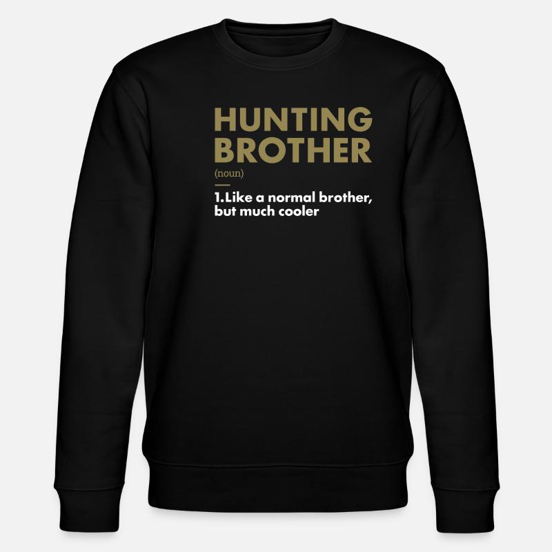 Hunter Brother Definition Hunting - Stanley/Stella Unisex Bio-Sweatshirt CHANGER - Schwarz
