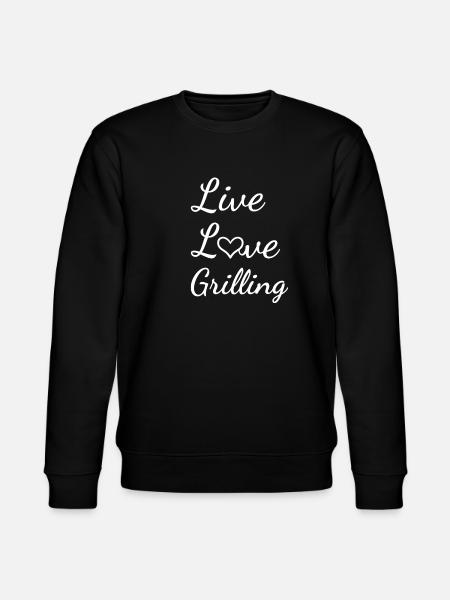 Griller Live Love Grilling - Stanley/Stella CHANGER Unisex Organic Sweatshirt - black