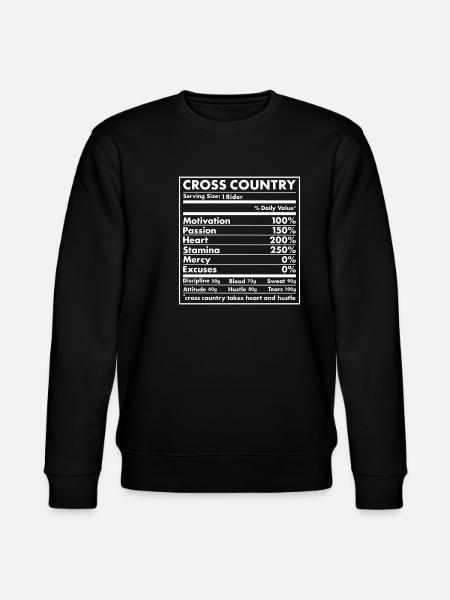 Rider Nutrition Cross Country - Stanley/Stella CHANGER Unisex Organic Sweatshirt - black