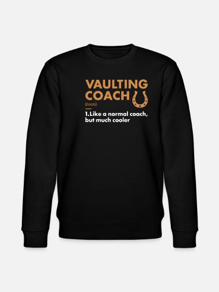 Vaulter Coach Definition Vaulting - Stanley/Stella CHANGER Unisex Organic Sweatshirt - black