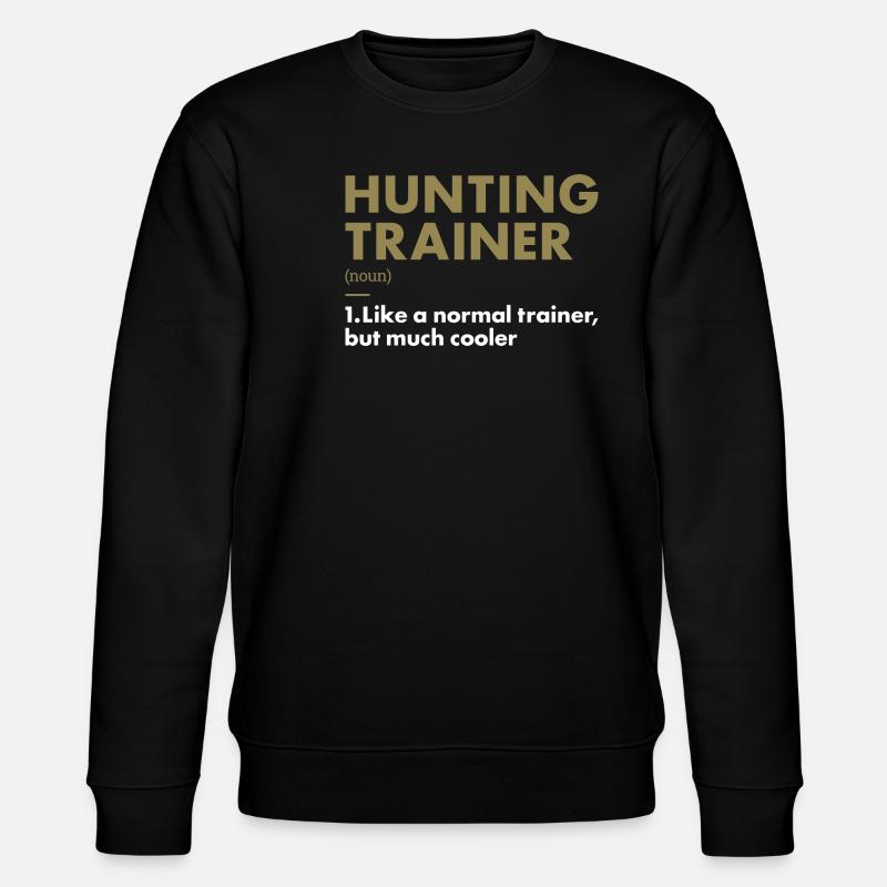 Hunter Trainer Definition Hunting - Stanley/Stella Unisex Bio-Sweatshirt CHANGER  - Schwarz