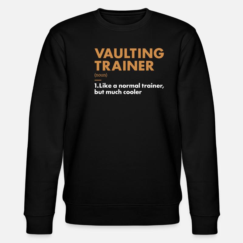 Vaulter Trainer Definition Vaulting - Stanley/Stella Unisex Bio-Sweatshirt CHANGER  - Schwarz