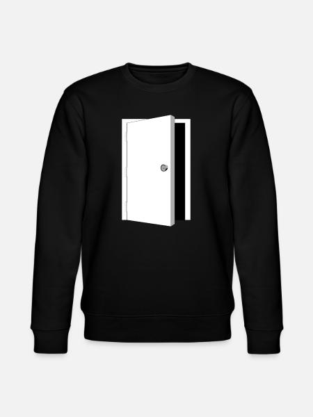 door - Safe door black-white - Stanley/Stella CHANGER Unisex Organic Sweatshirt - black