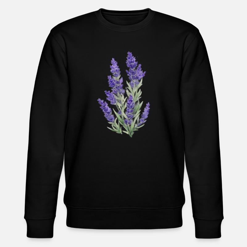 Lavendel - Stanley/Stella Unisex Bio-Sweatshirt CHANGER  - Schwarz