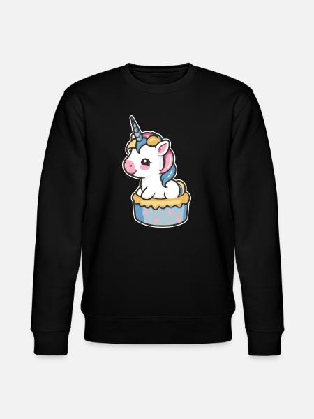 Unicorn Cake - Stanley/Stella CHANGER Unisex Organic Sweatshirt - black