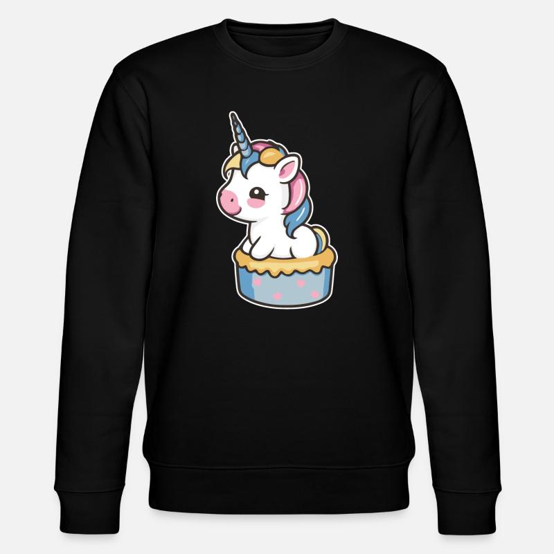 Gâteau Licorne - Sweat bio CHANGER Stanley/Stella Unisexe - noir