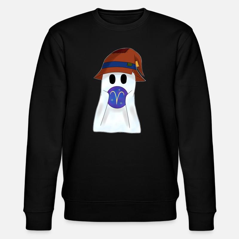 Astrologischer Widder Tierkreiszeichnertop - Stanley/Stella Unisex Bio-Sweatshirt CHANGER  - Schwarz