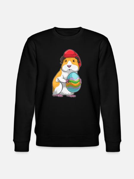 Guinea Pig Easter Fire Brigade - Stanley/Stella CHANGER Unisex Organic Sweatshirt - black