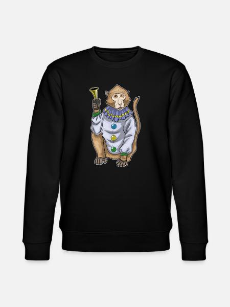 Monkey Clown Clown Horn - Stanley/Stella CHANGER Unisex Organic Sweatshirt - black