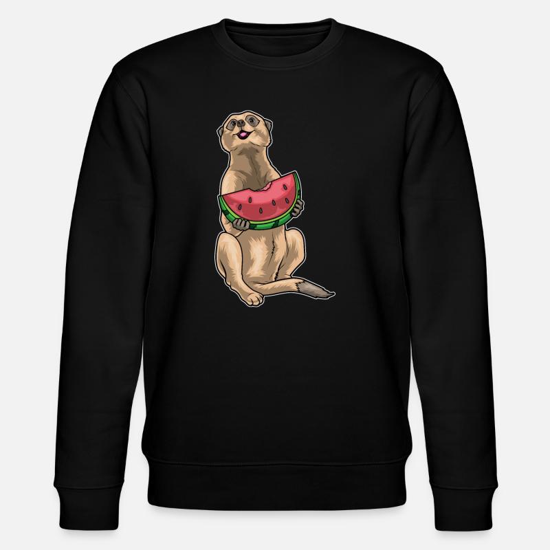 Suricate Pastèque - Sweat bio CHANGER Stanley/Stella Unisexe - noir