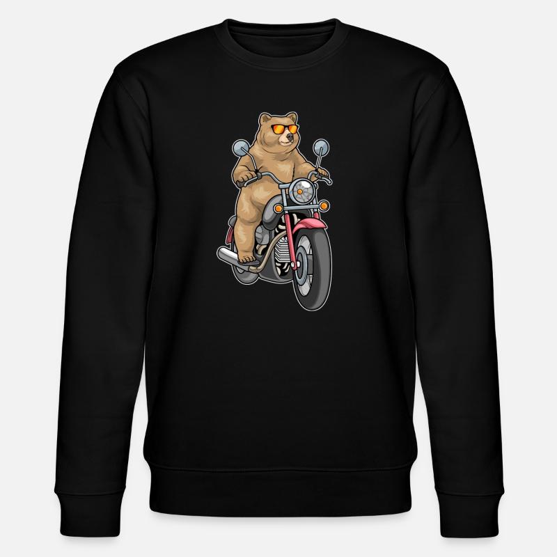 Bär Motorrad - Stanley/Stella Unisex Bio-Sweatshirt CHANGER - Schwarz