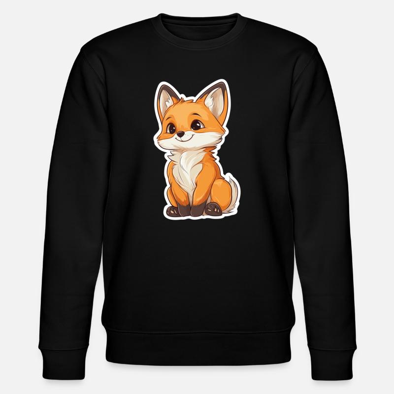 Fuchs - Stanley/Stella Unisex Bio-Sweatshirt CHANGER  - Schwarz