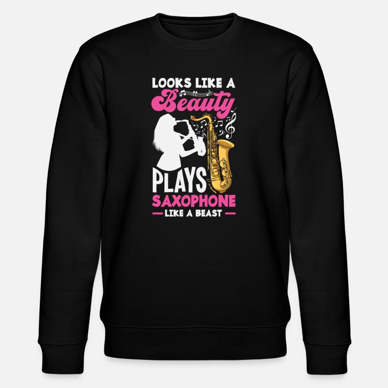 Saxophone - Sweat bio CHANGER Stanley/Stella Unisexe - noir