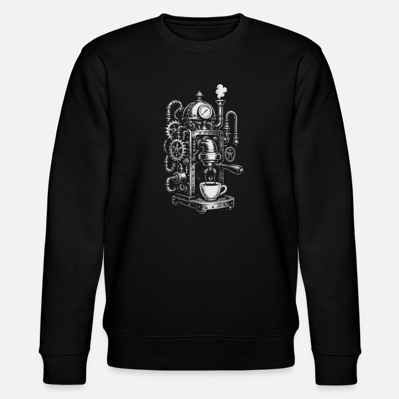 Steampunk Espresso Machine - Sweat bio CHANGER Stanley/Stella Unisexe - noir