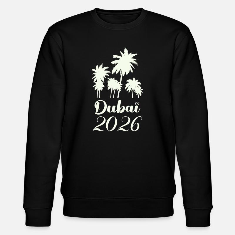 Dubai Palmen 2026 Script - Stanley/Stella Unisex Bio-Sweatshirt CHANGER  - Schwarz