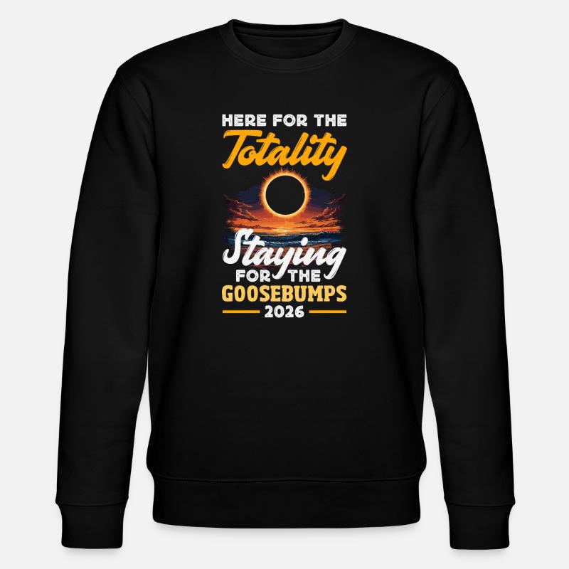 Sonnenfinsternis 2026, 12. August - Stanley/Stella Unisex Bio-Sweatshirt CHANGER  - Schwarz