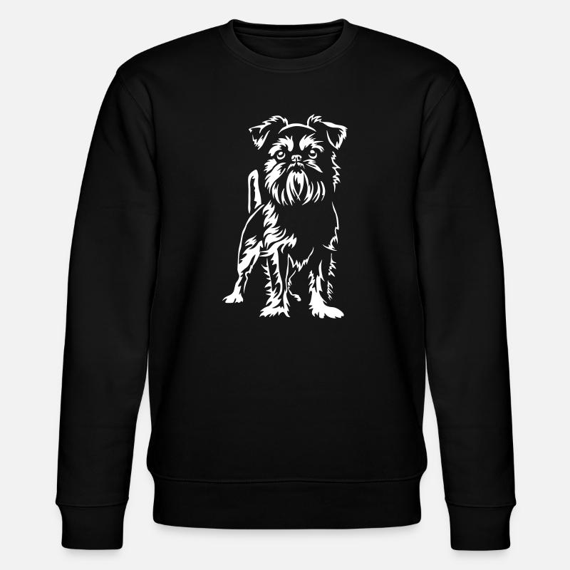 Brussels Griffon "Black Edition" - Stanley/Stella CHANGER Unisex Organic Sweatshirt - black