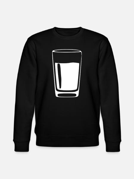 Glass Drinks Bar Gastronomy Gift - Stanley/Stella CHANGER Unisex Organic Sweatshirt - black