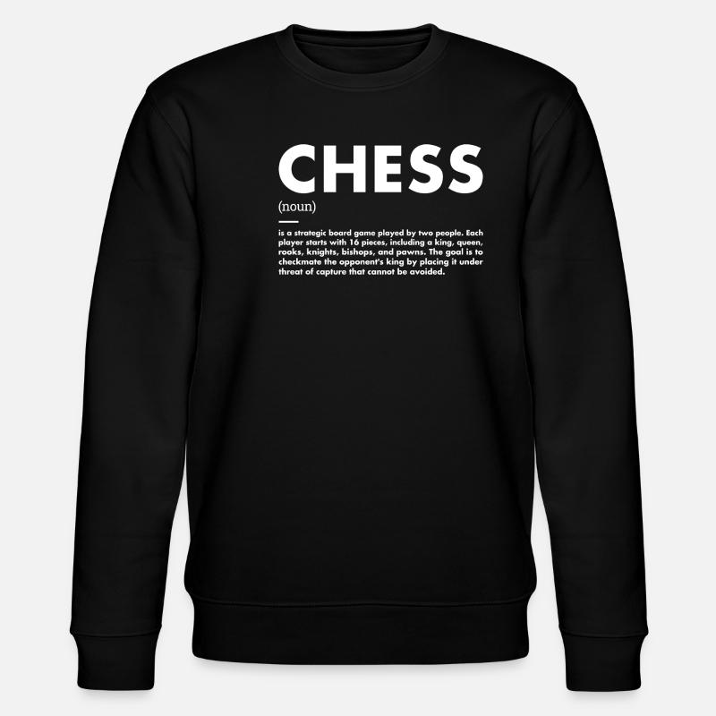 Chess Player Definition Chess - Stanley/Stella Unisex Bio-Sweatshirt CHANGER  - Schwarz