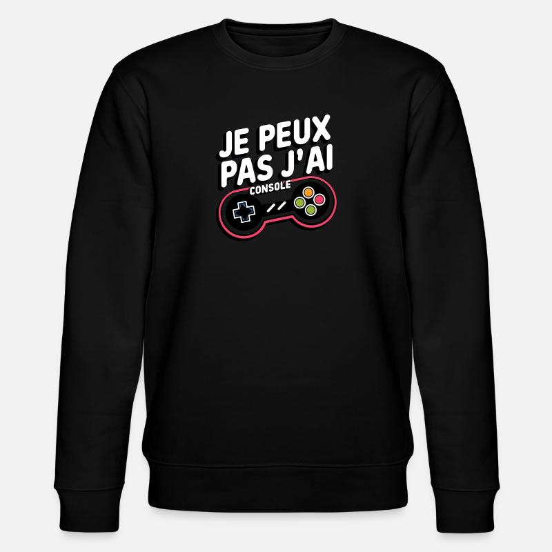 J'Peux Pas J'Ai Console - Sweat bio CHANGER Stanley/Stella Unisexe - noir