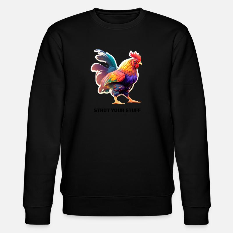 STRUT YOUR STUFF - Stanley/Stella Unisex Bio-Sweatshirt CHANGER  - Schwarz