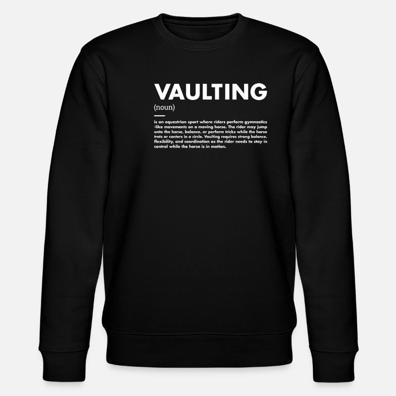 Vaulter Definition Vaulting - Stanley/Stella Unisex Bio-Sweatshirt CHANGER  - Schwarz