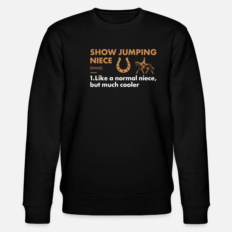 Jumper Niece Definition Show Jumping - Stanley/Stella Unisex Bio-Sweatshirt CHANGER  - Schwarz