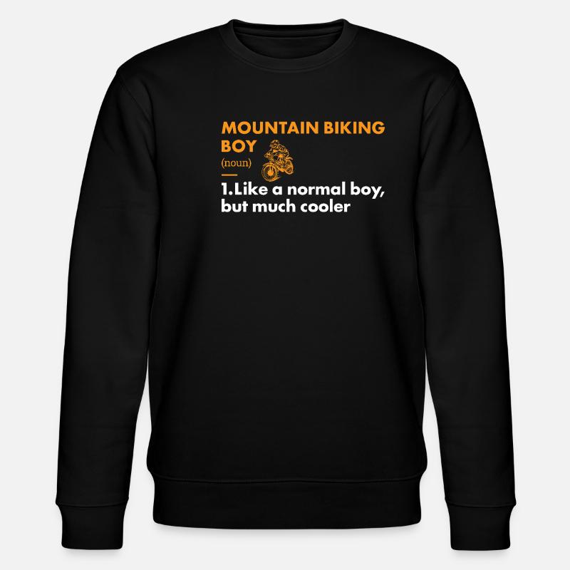 Biker Boy Definition Mountain Biking - Stanley/Stella Unisex Bio-Sweatshirt CHANGER  - Schwarz