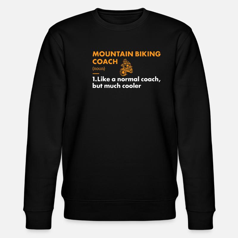Biker Coach Definition Mountain Biking - Stanley/Stella Unisex Bio-Sweatshirt CHANGER - Schwarz