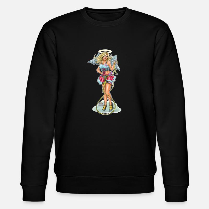 Grimpeuse - Angel - Sweat bio CHANGER Stanley/Stella Unisexe - noir