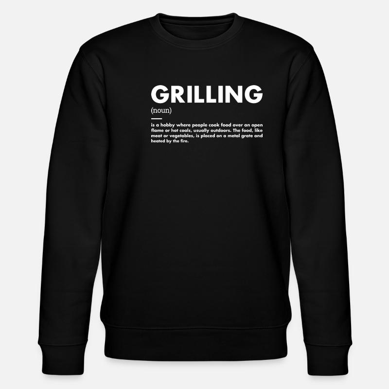 Griller Définition Grillades - Sweat bio CHANGER Stanley/Stella Unisexe - noir