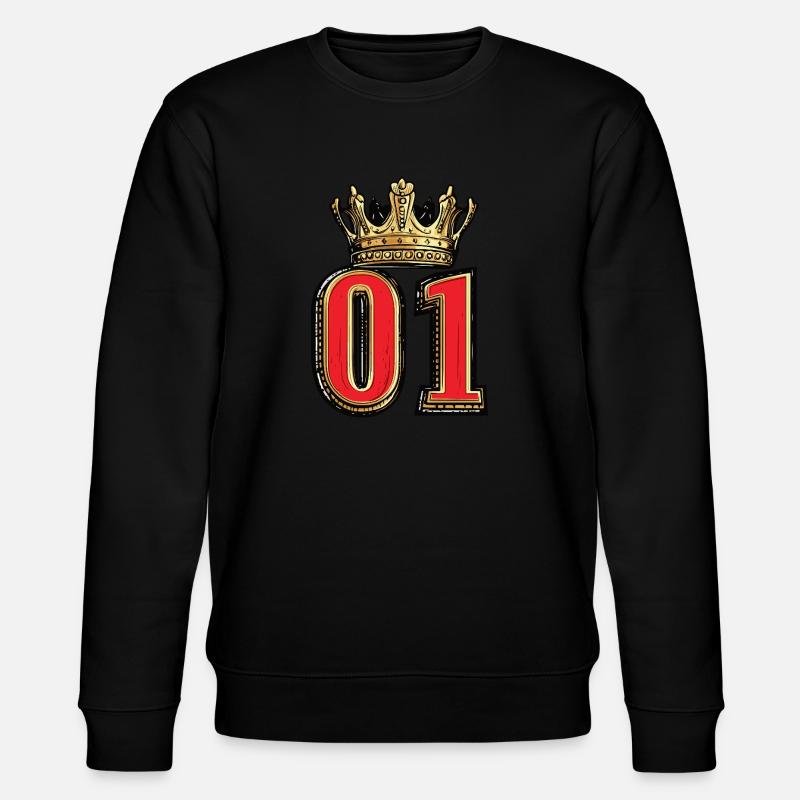 1 Couronne de chiffres - Sweat bio CHANGER Stanley/Stella Unisexe - noir