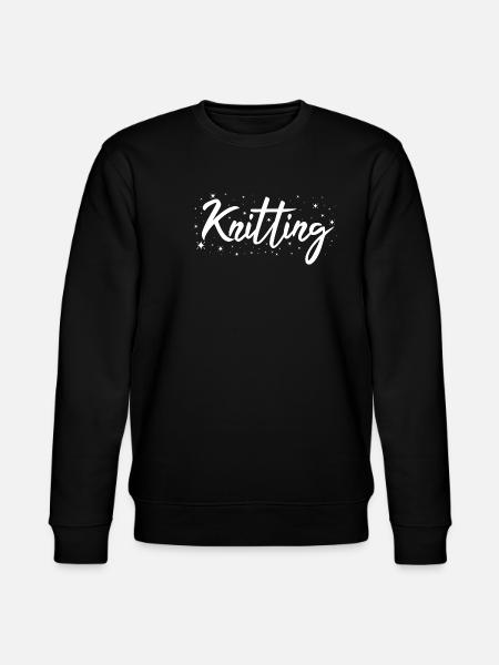 Knitter Knitting - Stanley/Stella CHANGER Unisex Organic Sweatshirt - black