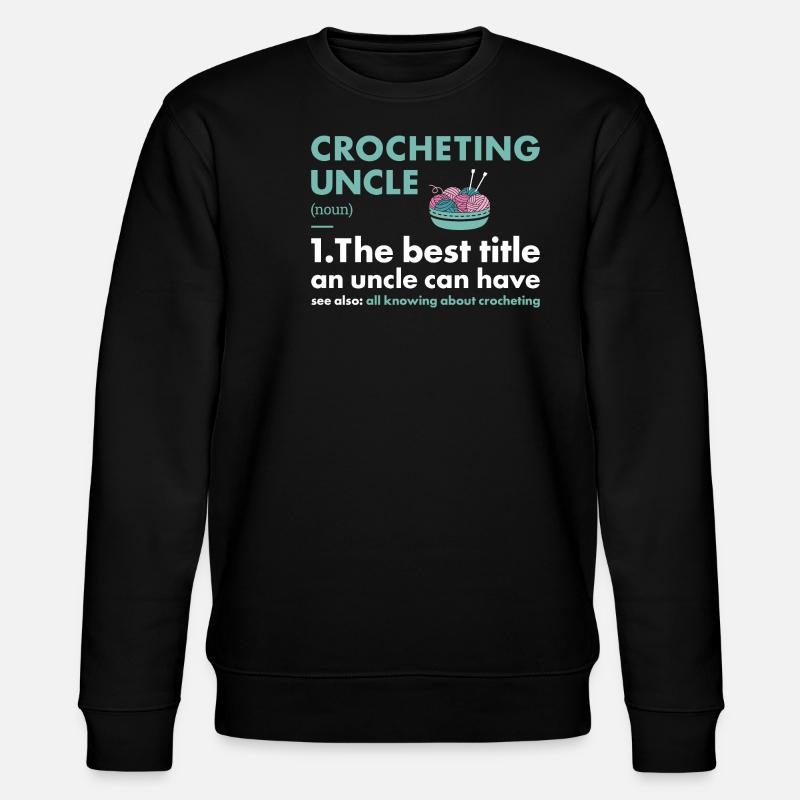 Crochet Oncle Définition Crochet - Sweat bio CHANGER Stanley/Stella Unisexe - noir