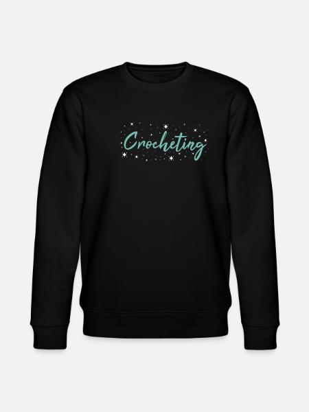 Crocheter Crocheting - Stanley/Stella CHANGER Unisex Organic Sweatshirt - black