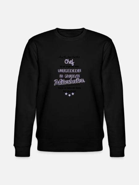 bester Chef grandiose Mitarbeiter - Stanley/Stella Unisex Bio-Sweatshirt CHANGER - Schwarz