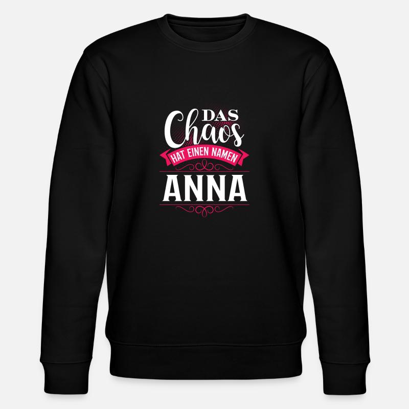 ANNA - Chaos - Stanley/Stella Unisex Bio-Sweatshirt CHANGER  - Schwarz