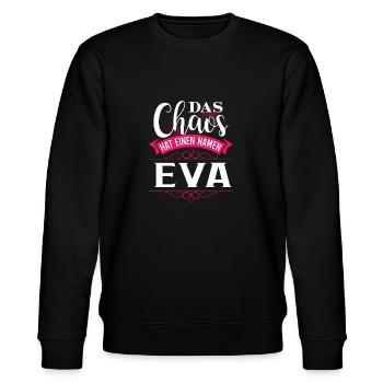 EVA - Chaos - Stanley/Stella Unisex Bio-Sweatshirt CHANGER  - Schwarz - Vorne - Nik (191cm) & Marisol (170cm)
