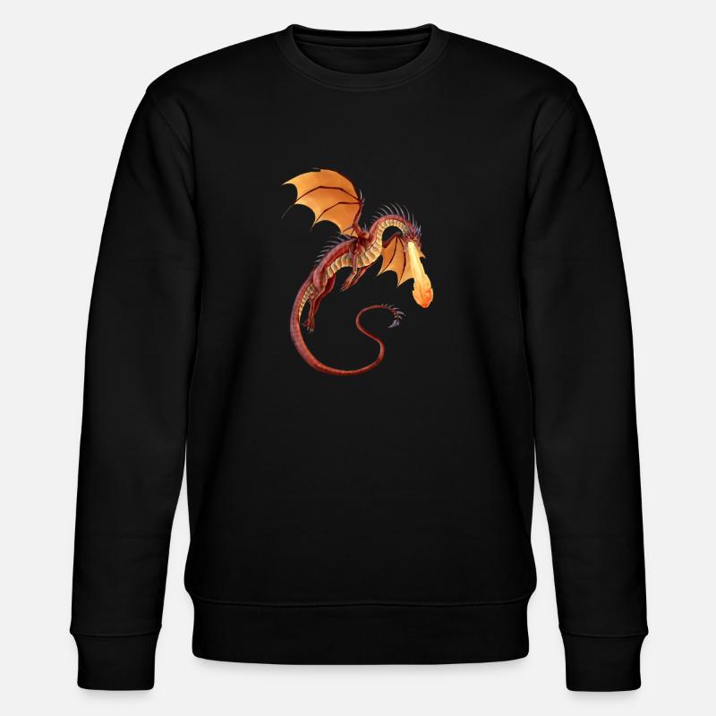 Feuerdrache - Stanley/Stella Unisex Bio-Sweatshirt CHANGER - Schwarz