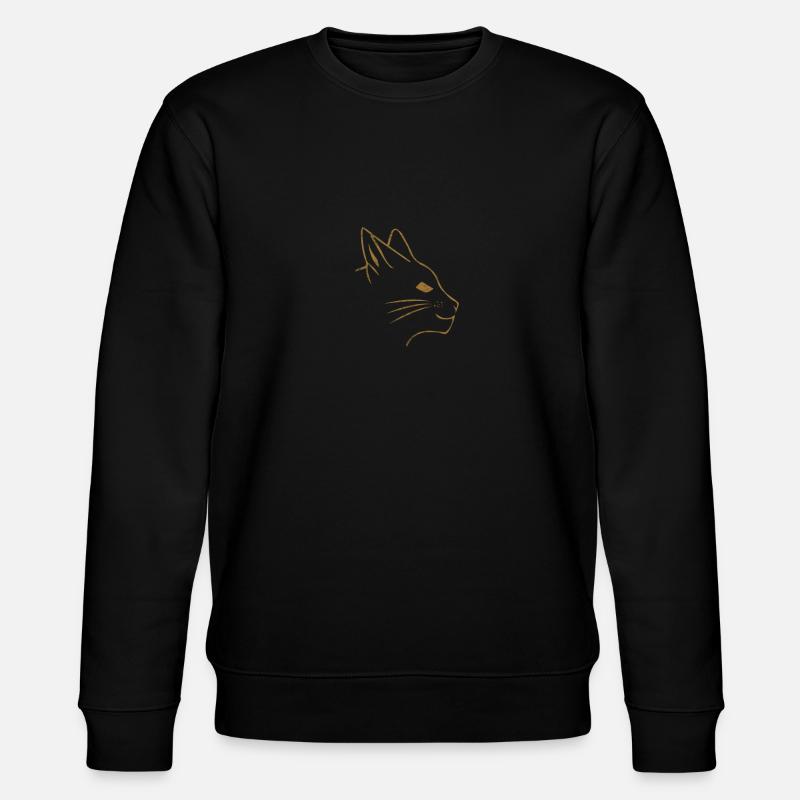 Katzen Kätzchen Haustier - Stanley/Stella Unisex Bio-Sweatshirt CHANGER  - Schwarz