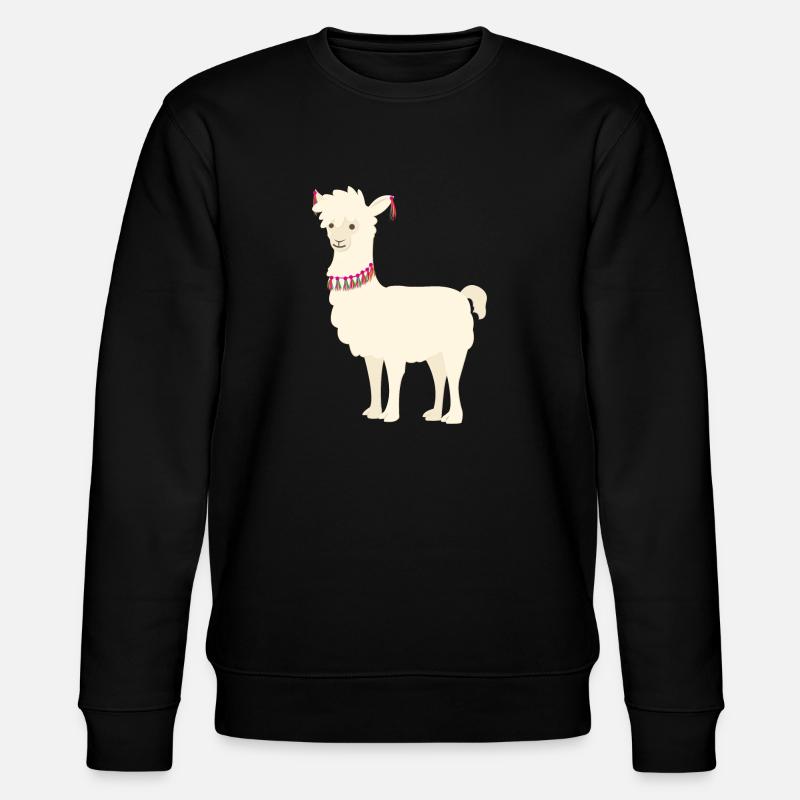 Lama - Stanley/Stella Unisex Bio-Sweatshirt CHANGER  - Schwarz