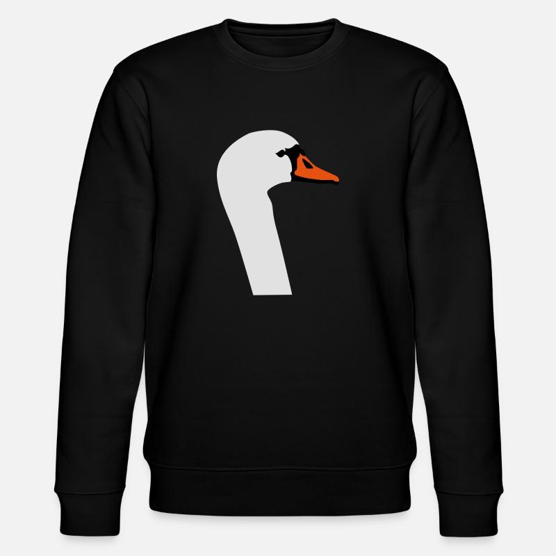 Schwan - Stanley/Stella Unisex Bio-Sweatshirt CHANGER  - Schwarz